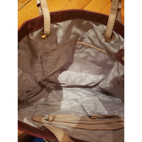 Michael Kors Jet Set Claret Pebbled Leather Pebble Tote NWOT - Picture 6 of 7